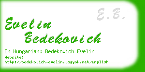 evelin bedekovich business card